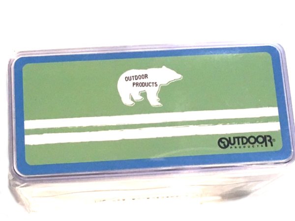 Photo1: Outdoor Products Slim 2-steps Lunch box　Green Bear/アウトドアプロダクツ　スリム＆スモールランチボックス　グリーンベアー (1)